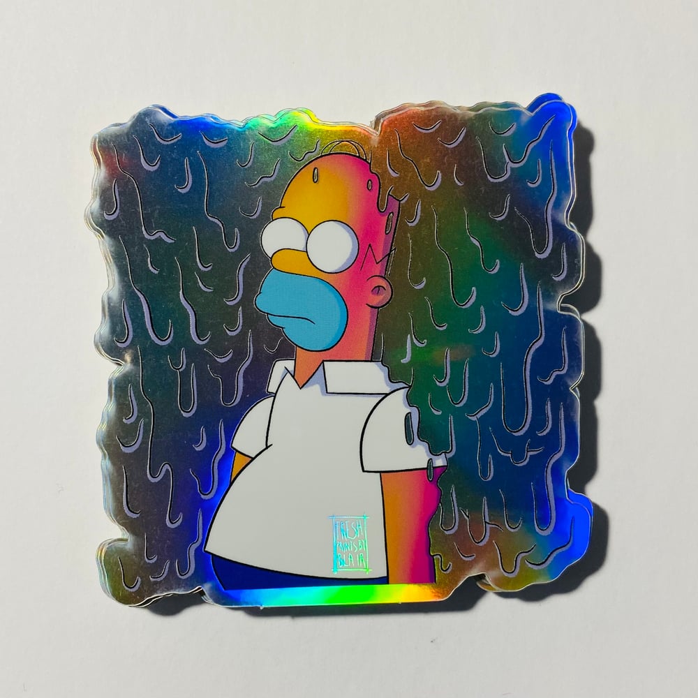 Lost in the Drip (holographic sticker)