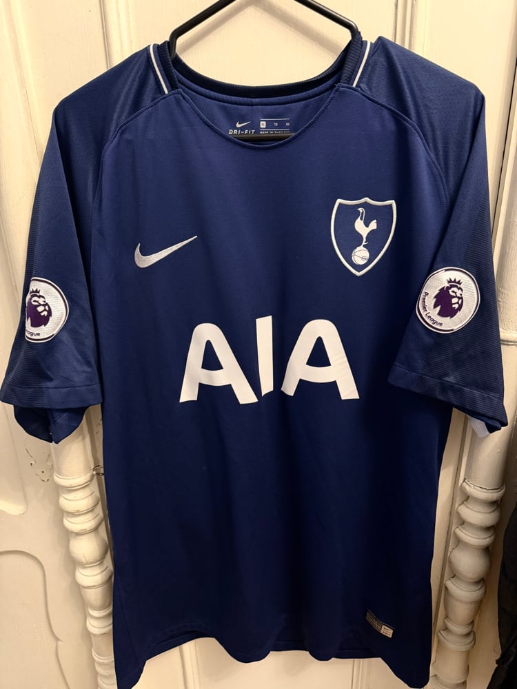 Image of Tottenham Hotspur “ALDERWEIRELD 4” 2017/18 Away Shirt + PL patches (XL)