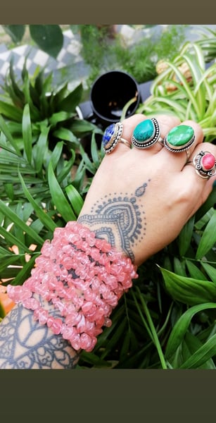 Image of Cherry quartz bracelet 