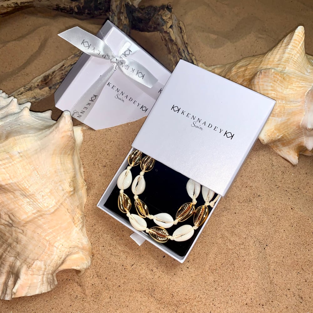 Image of Gold alternate necklace and bracelet set 