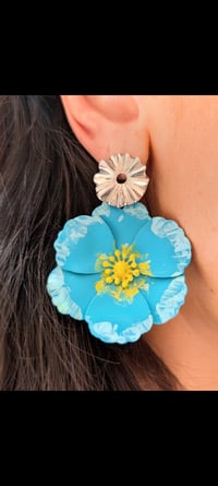 Image 2 of Boucles d'oreilles Marie Blue
