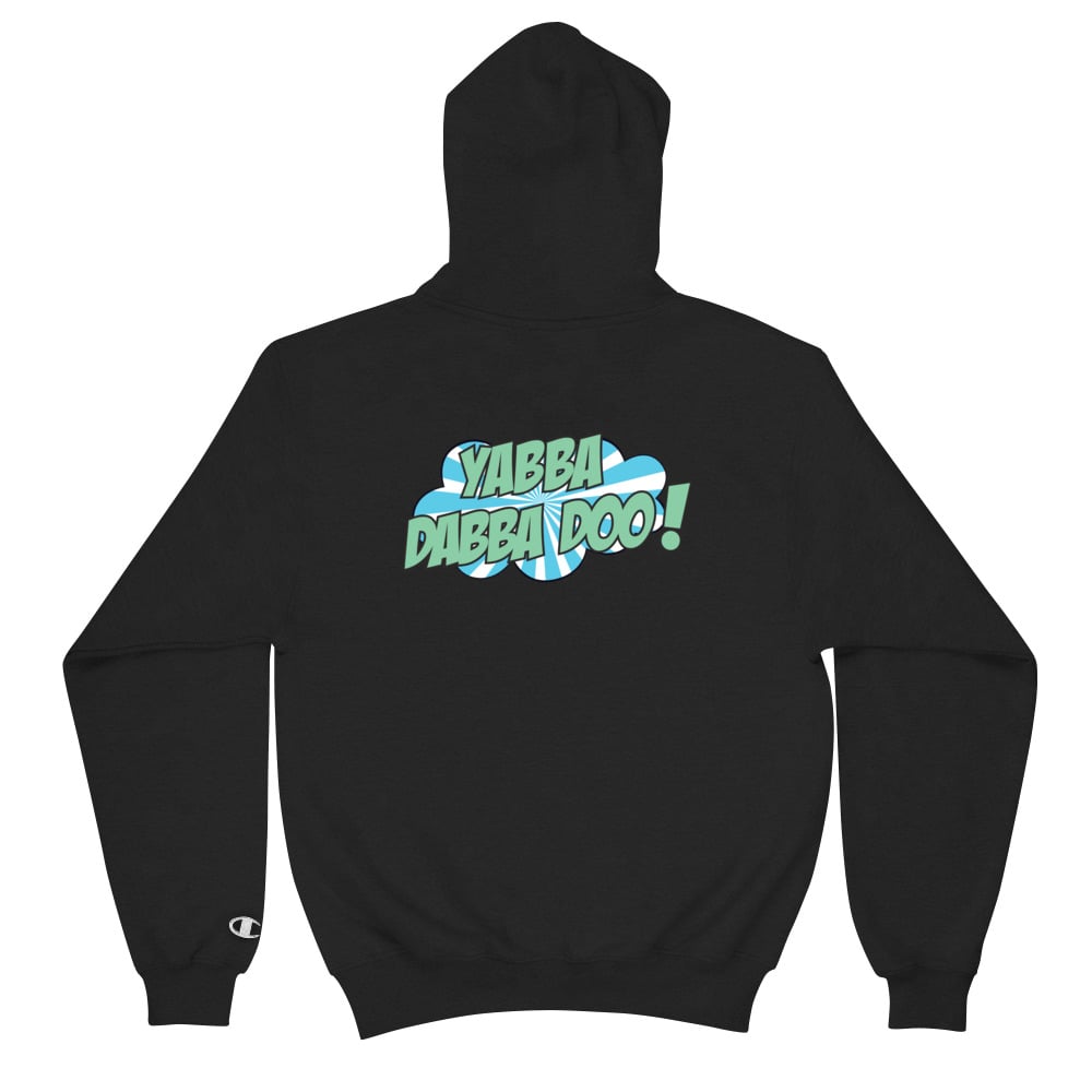 Image of BLU/WHT/TQS  YABBA DABBA DOO HOODIE