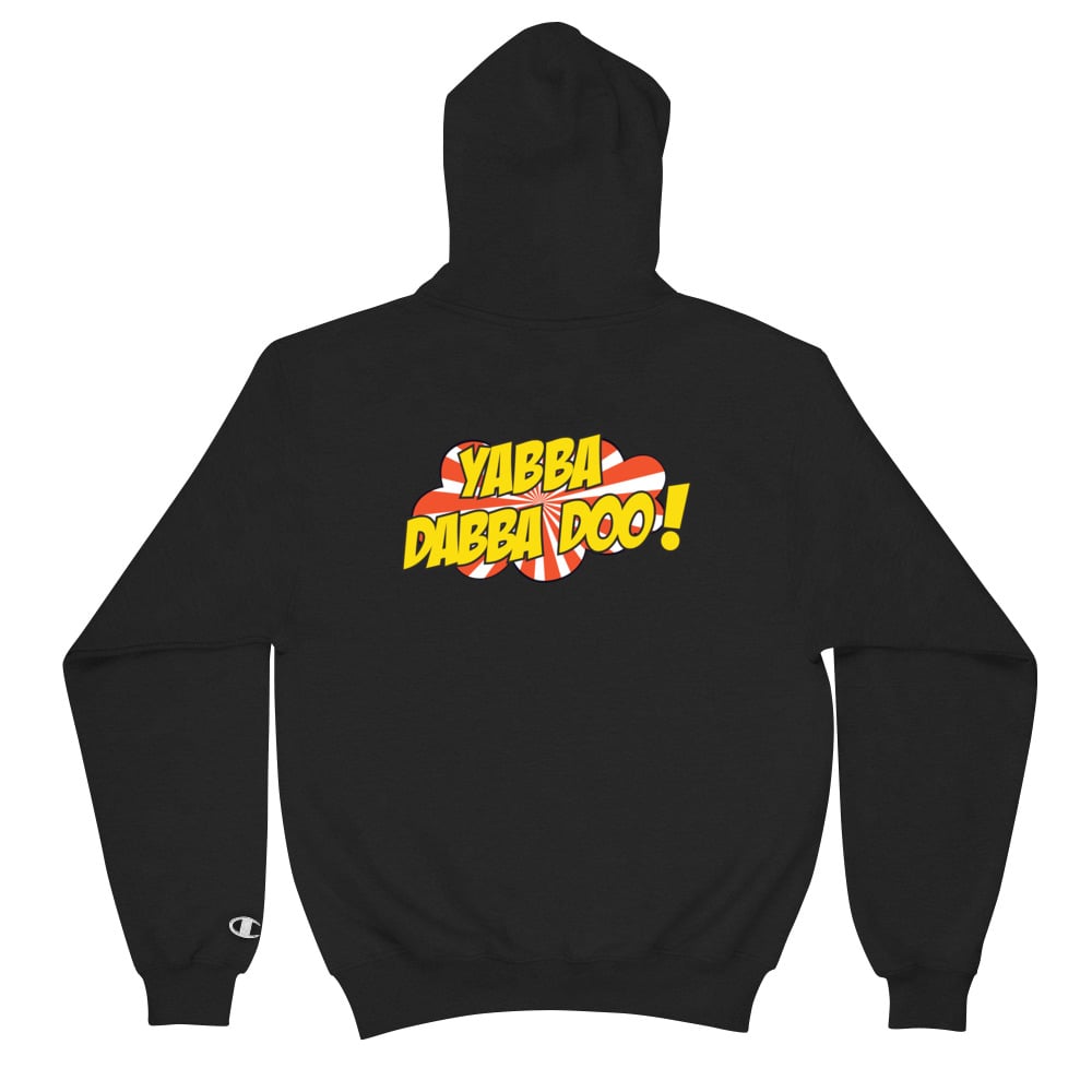 Image of RED/WHT/YLW  YABBA DABBA DOO HOODIE 