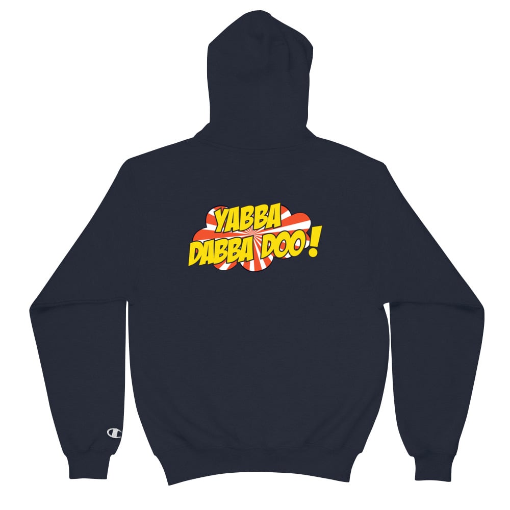 Image of RED/WHT/YLW  YABBA DABBA DOO HOODIE 