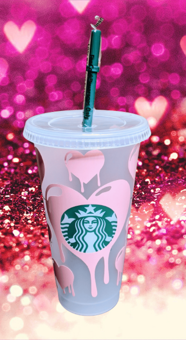 Image of Valentine's Starbucks Cup - Heart Dripping Edition