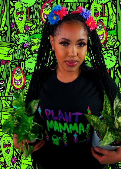 Image of Black Plant Mama  Unisex T-Shirt
