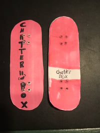 Paper Fingerboard- “ Pink Chatter BOX” Deck 