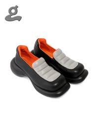 Image 1 of Grey/Black Platform Shoes 
