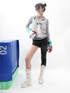 White Lace-up Boxing Boots