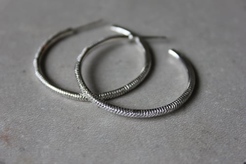 Image of Textured Hoops small, medium, or large