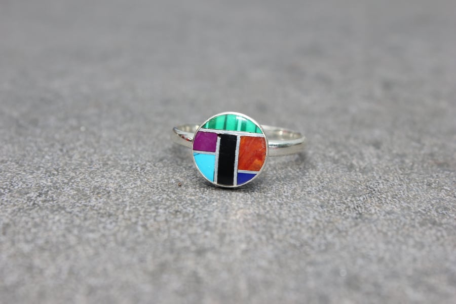 Image of Mosaic Ring size 8