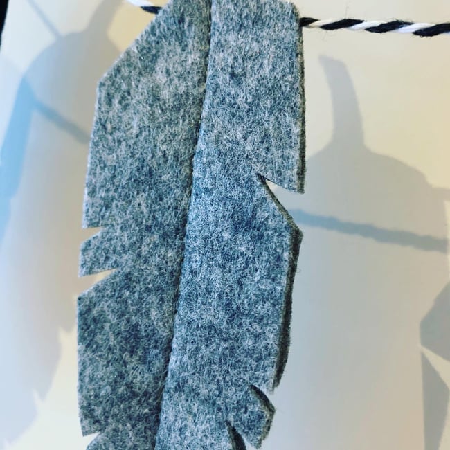 Felt Feather Garland