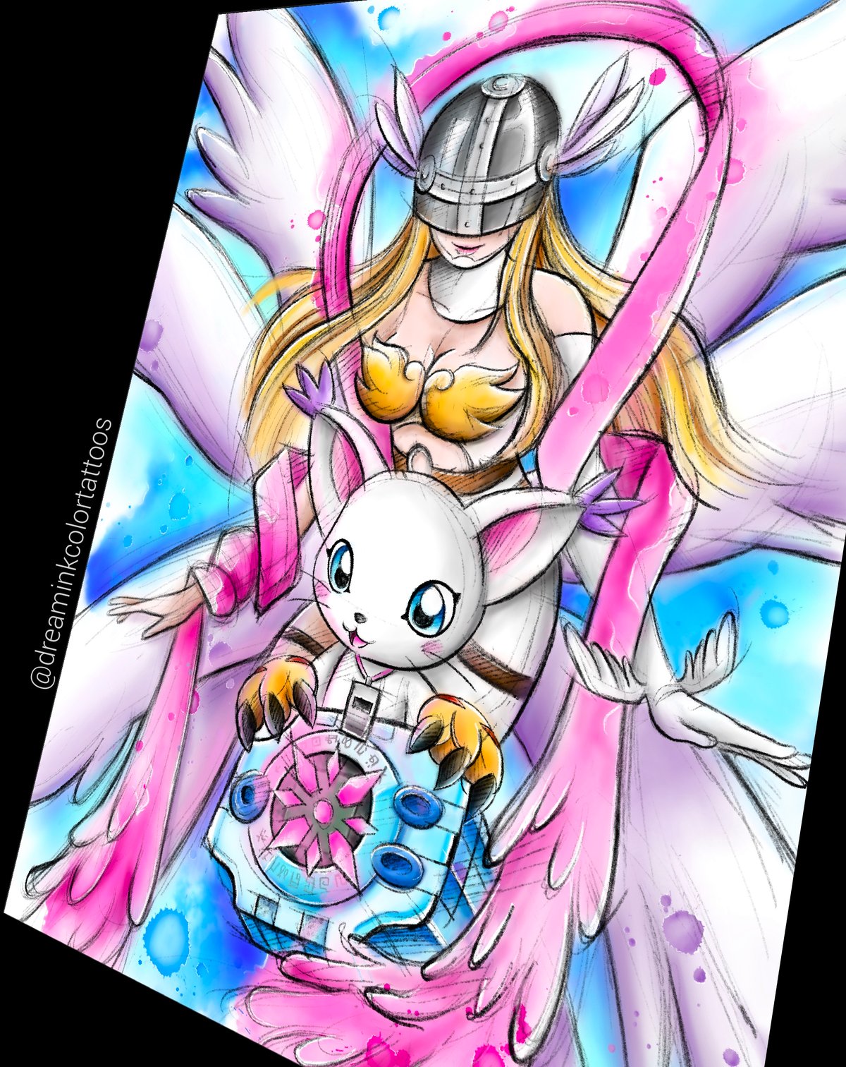 Angewomon y gatomon