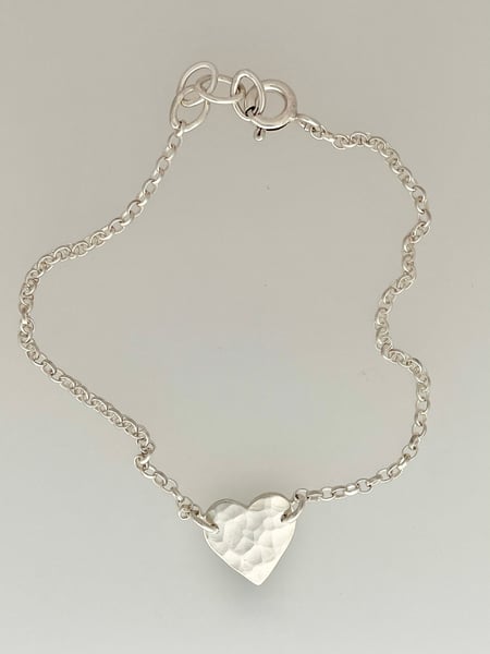 Image of Silver heart bracelet