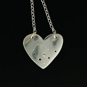 Image of Heart necklace with diamond