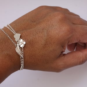 Image of Silver heart bracelet