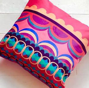 Image of Disc'O' Birthday Velvet Cushion