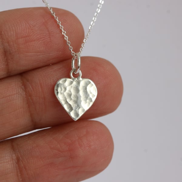 Image of Silver heart necklace