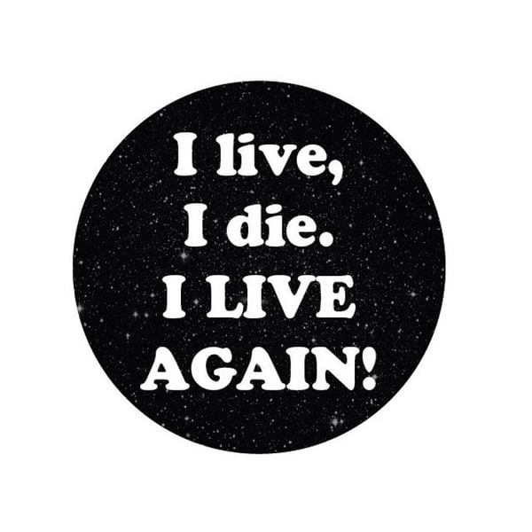 Image of badge mad max - I live