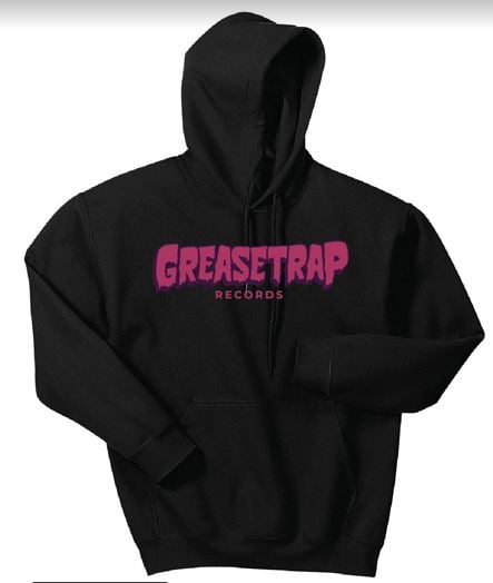 Greasetrap Records - Black Hoodie  (Purple logo)