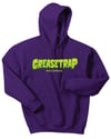Greasetrap Records - Purple Hoodie (Green logo)