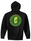 Greasetrap Records - Black Hoodie (Green logo)