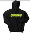 Greasetrap Records - Black Hoodie (Green logo)