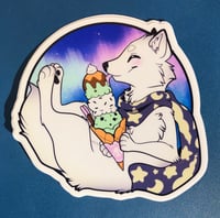 Image 1 of Mint Arctic Fox Sticker