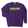 Greasetrap Records - Purple Crewneck (Green Logo)