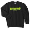 Greasetrap Records - Black Crewneck (Green Logo)