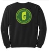 Greasetrap Records - Black Crewneck (Green Logo)