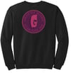Greasetrap Records - Black Crewneck (Purple Logo)