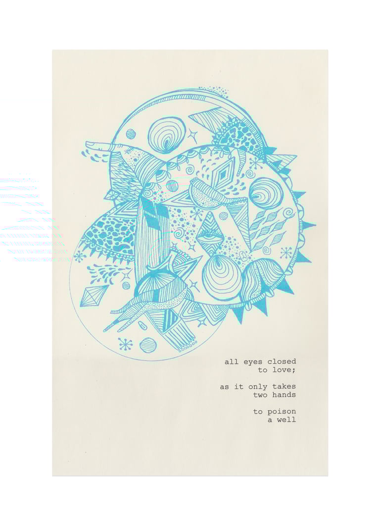 all eyes 1 broadside (risograph)