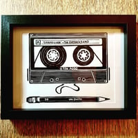 Image 1 of Cassette ‘Mix’ Tape (Linocut Print)