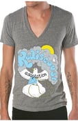 Image of Grey American Apparel V-Neck Dove Shirt