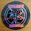 Devilishly Handsome 3" Holographic Circle Sticker