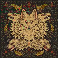 Image 8 of Wolves and Wildflowers Woven Blanket