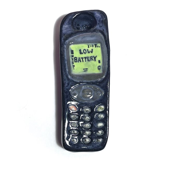 Low Battery Ceramic Phone Pipe