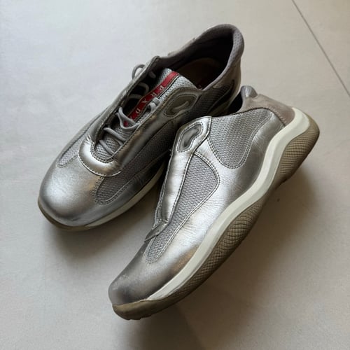 Image of 2000s Silver Prada Cups, Size UK 6