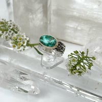 Image 1 of Emerald Valley KIngman Ring in 14K Bezel~Size 7.5/7.75