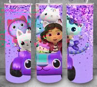 gabby dollhouse 20oz subliamtion tumbler 