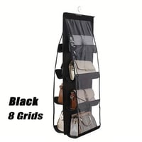 Image 3 of 1pc LDQ Multi-Layer Handbag Organizer with 8 Pockets - Foldable Oxford Cloth Hanging Storage Rack, S