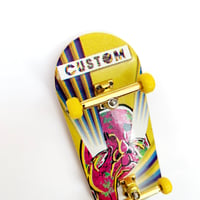 Image 5 of Fingerboard CUSTOM 36mm Yellow Face Pops
