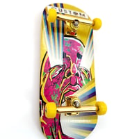 Image 4 of Fingerboard CUSTOM 36mm Yellow Face Pops