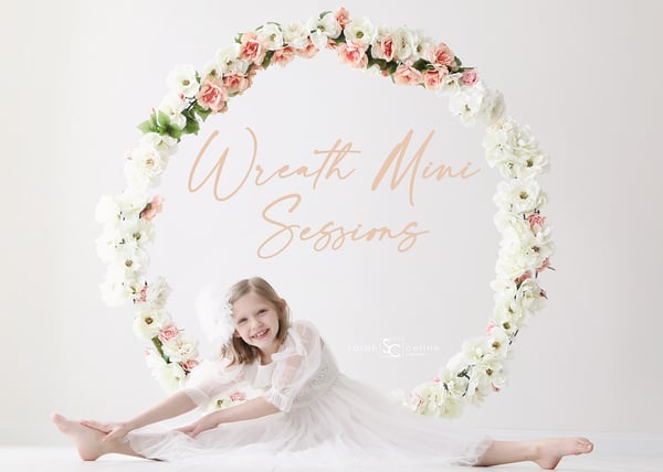 Image of Floral Wreath Mini Session (wreath color/flowers change year to year)