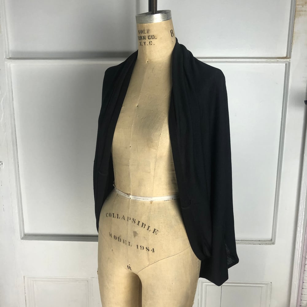 Image of Black cardi cape 