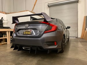 Image of 2016-2021 Honda Civic “Sport” V2 rear diffuser