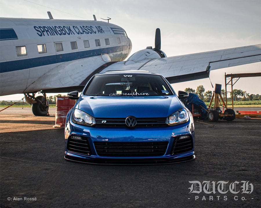 Image of VW MK6 GOLF R FRONT BUMPER SPLITTER