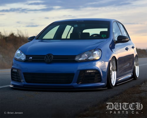 Image of VW MK6 GOLF R FRONT BUMPER SPLITTER