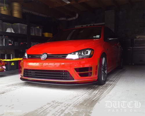 Image of VW MK7 GOLF R FRONT BUMPER SPLITTER